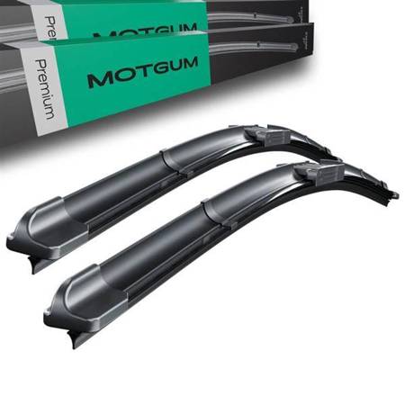 Escobillas limpiaparabrisas para la luna delantera para Skoda Roomster Furgonetaeta (03.2006-05.2015) - Motgum - escobillas planas Premium