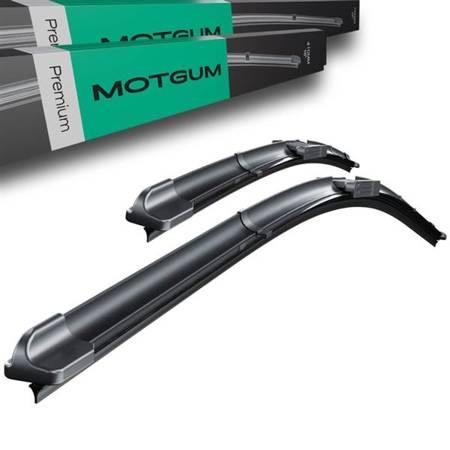 Escobillas limpiaparabrisas para la luna delantera para Volkswagen Touran II Monovolumen (05.2015-....) - Motgum - escobillas planas Premium