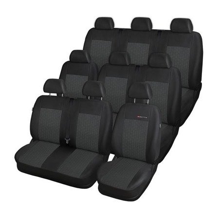 Fundas de asientos hechas a medida para Volkswagen Multivan T5 Furgoneta (2003-2015) para tres filas de asientos - Auto-Dekor - Elegance - P-1