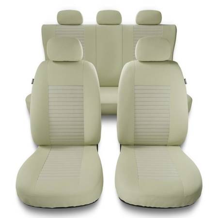 Fundas universales para asientos de coche para Alfa Romeo 145 (1994-2000) - Auto-Dekor - Modern - MC-3 (beige)