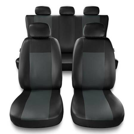 Fundas universales para asientos de coche para BMW 3 E30, E36, E46, E90, F30, G20, G21 (1982-2019) - Auto-Dekor - Comfort - gris