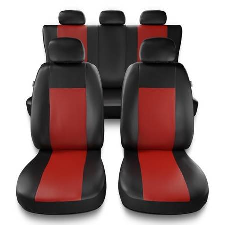 Fundas universales para asientos de coche para BMW 3 E30, E36, E46, E90, F30, G20, G21 (1982-2019) - Auto-Dekor - Comfort - rojo