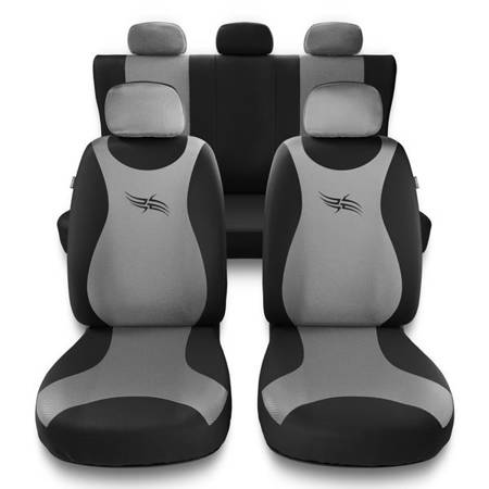 Fundas universales para asientos de coche para BMW Seria 4 (2013-2019) - Auto-Dekor - Turbo - plateado