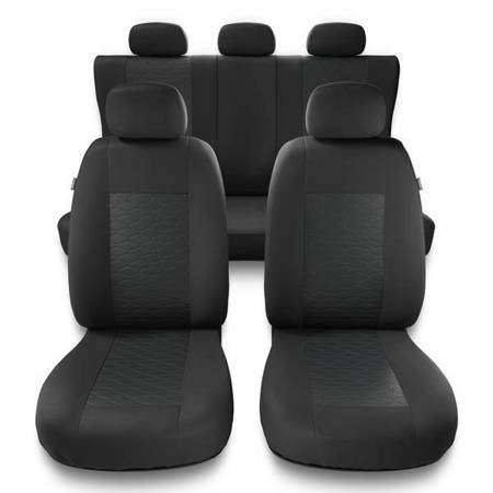 Fundas universales para asientos de coche para Fiat Qubo (2009-2019) - Auto-Dekor - Modern - MP-2 (gris)