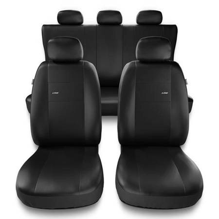 Fundas universales para asientos de coche para Mitsubishi L200 I, II, III, IV, V, VI (1993-....) - Auto-Dekor - X-Line - negro