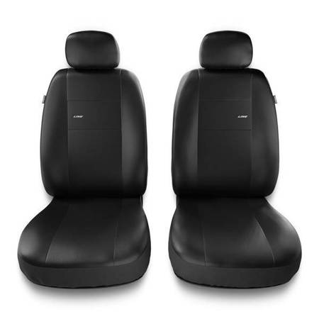 Fundas universales para asientos de coche para Nissan Maxima IV, V, VI (1995-2009) - Auto-Dekor - X-Line 1+1 - negro