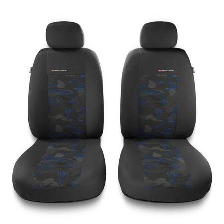 Fundas universales para asientos de coche para Opel Combo B, C, D, E (1994-2019) - Auto-Dekor - Elegance 1+1 - azul