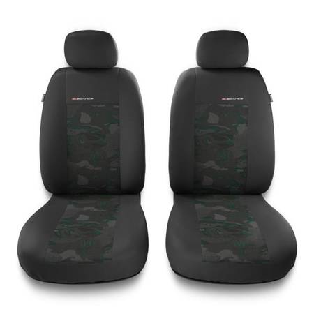 Fundas universales para asientos de coche para Opel Combo B, C, D, E (1994-2019) - Auto-Dekor - Elegance 1+1 - verde