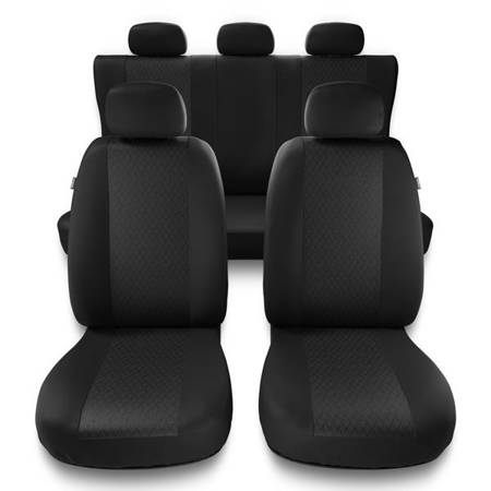 Fundas universales para asientos de coche para Renault Clio II, III, IV (1990-2019) - Auto-Dekor - Profi - gris