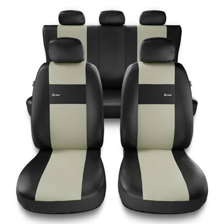 Fundas universales para asientos de coche para Renault Clio II, III, IV (1990-2019) - Auto-Dekor - X-Line - beige