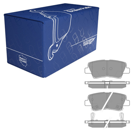 Pastillas de freno para Hyundai Sonata VI Berlina (2014-2015) - Tomex - TX 17-69 (eje trasero)