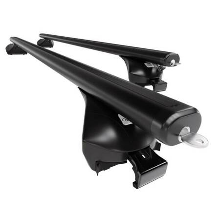 Portaequipajes (baca) de techo para Hyundai ix35 SUV (2010-2015) - baca negra para coche - barras para techo de coche - Amos - Boss - Aero - railing integrado